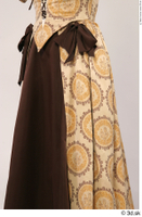  Photos Medieval Civilian in dress 3 brown dress lower body medieval clothing 0010.jpg